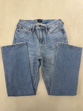 J. Crew Light Blue High-Rise Flare Crop Jeans